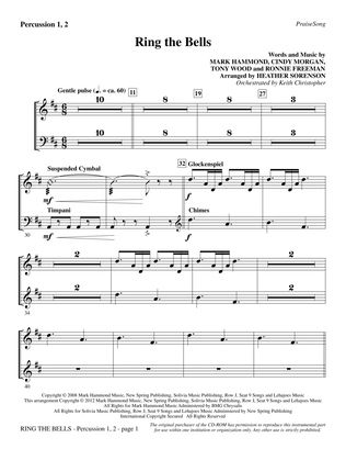 Ring The Bells - Percussion 1 & 2