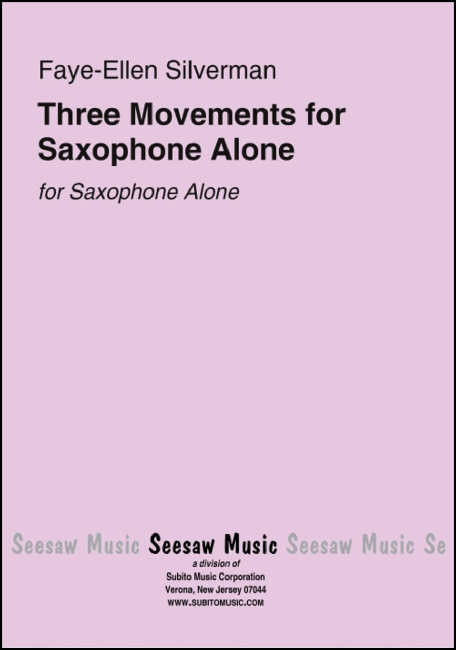 Three Movements for Saxophone Alone