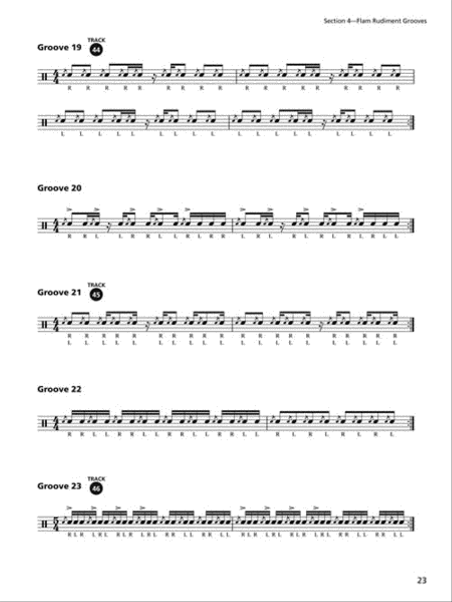 Rudimental Snare Drum Grooves Percussion scores gallery preview page 5