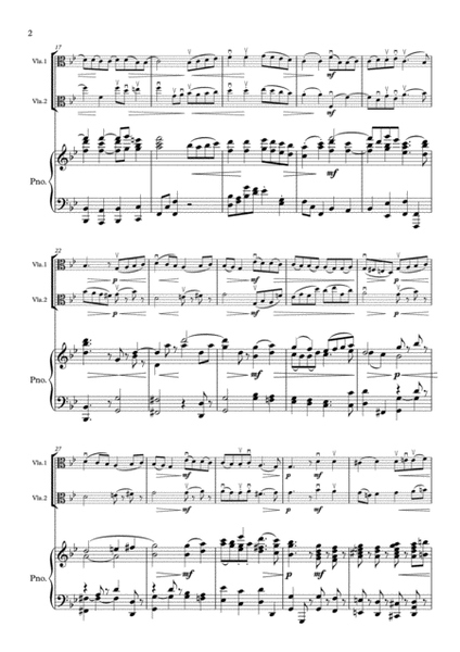 Bach - Gavotte in G Minor - 2nd. Viola Part & New Piano Part - Suzuki Bk.3