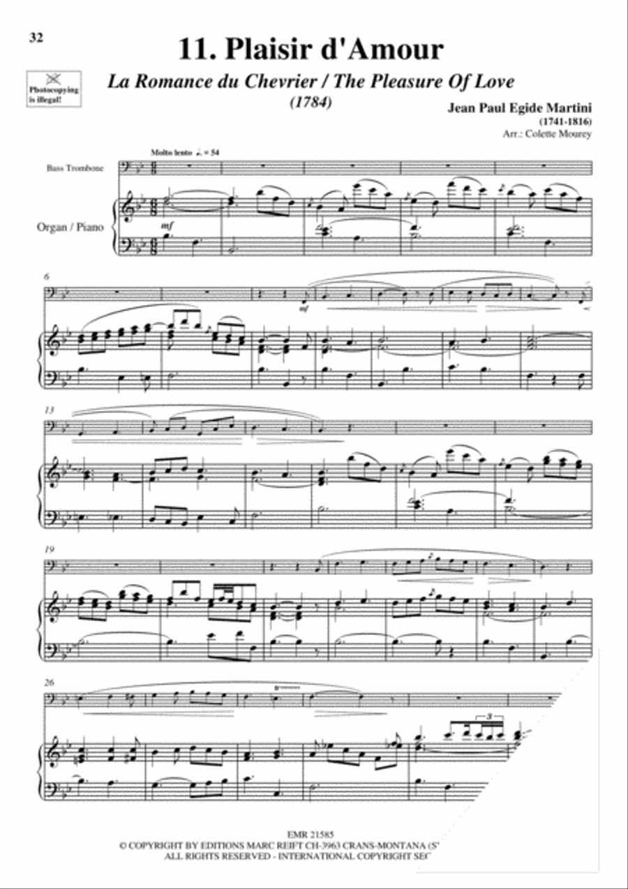 20 Greatest Wedding Solos Trombone scores gallery preview page 13