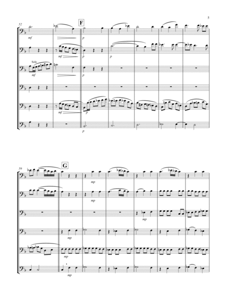 Recordare (from "Requiem") (F) (Trombone Sextet)