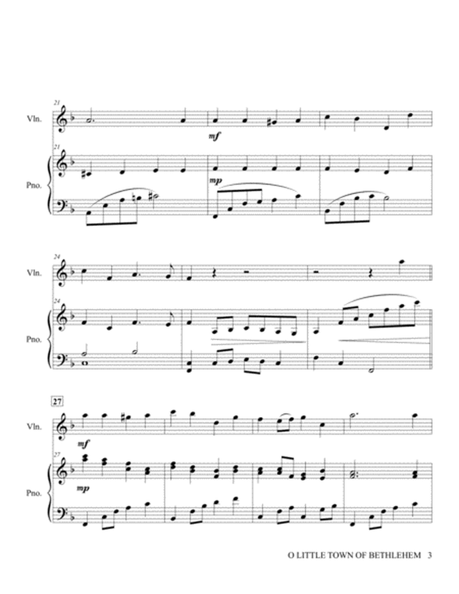 O Little Town of Bethlehem - Violin & Piano Accompaniment image number null