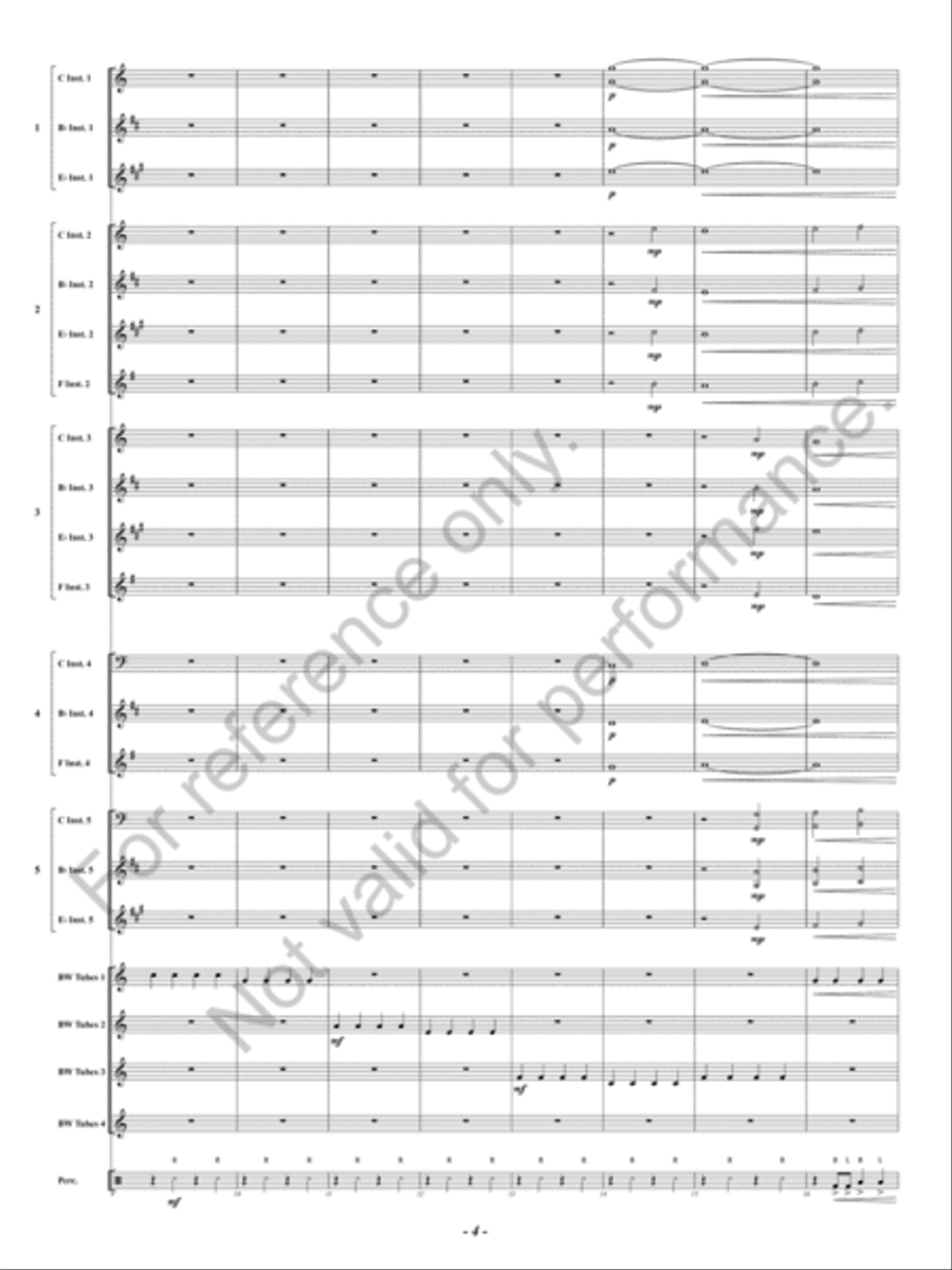 Canon in Boombucket Major Concert Band scores gallery preview page 5