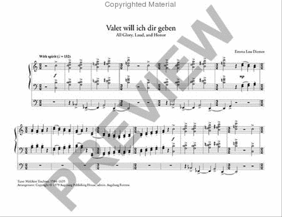 Augsburg Organ Library: Lent Organ scores gallery preview page 2