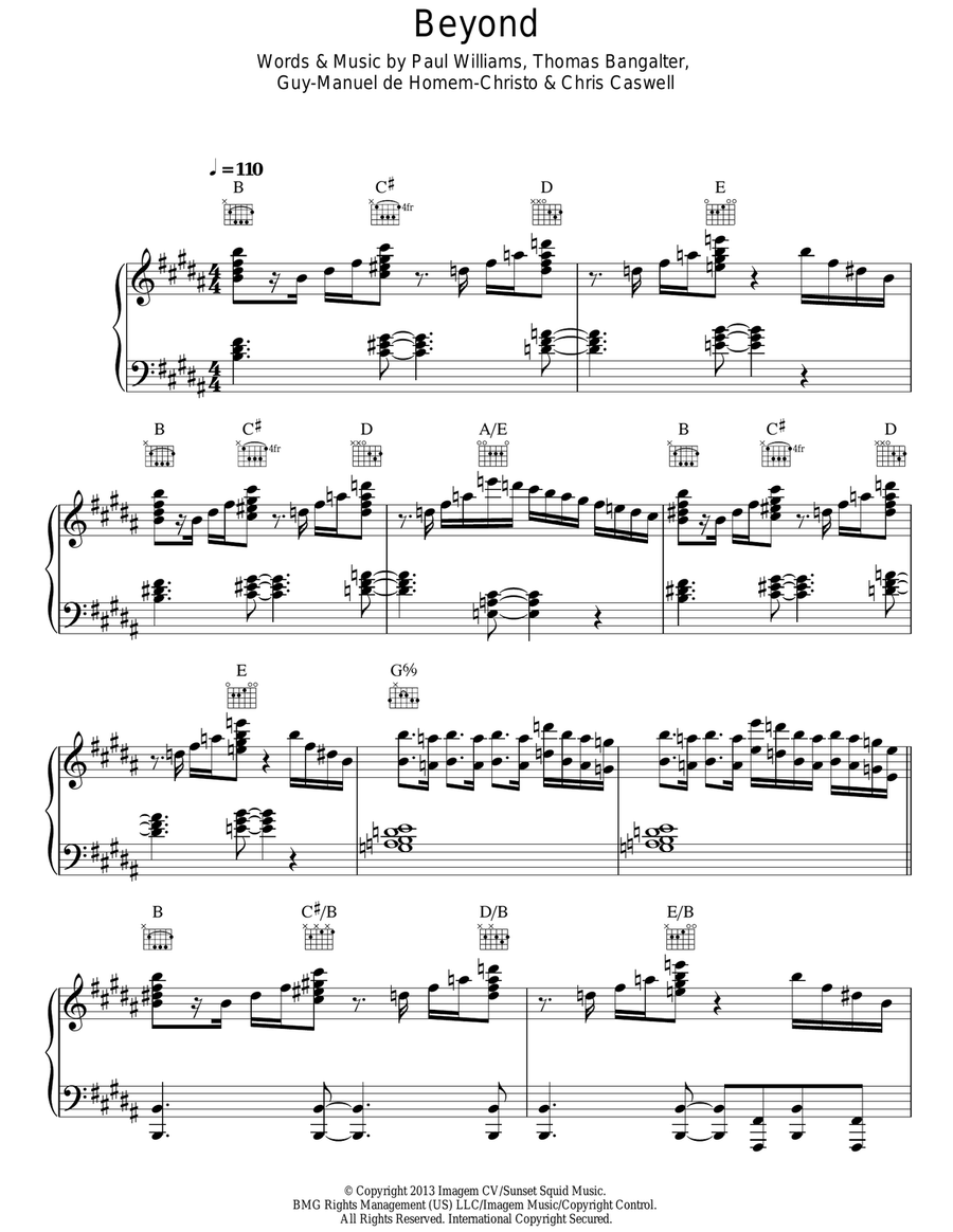 Beyond Beyond Acoustic Guitar scores gallery preview page 1