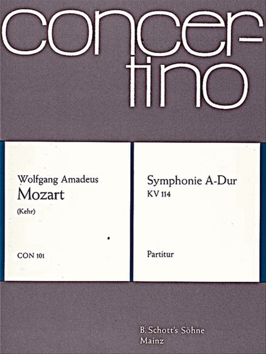Symphony A major Symphony A major Orchestra scores gallery preview page 1