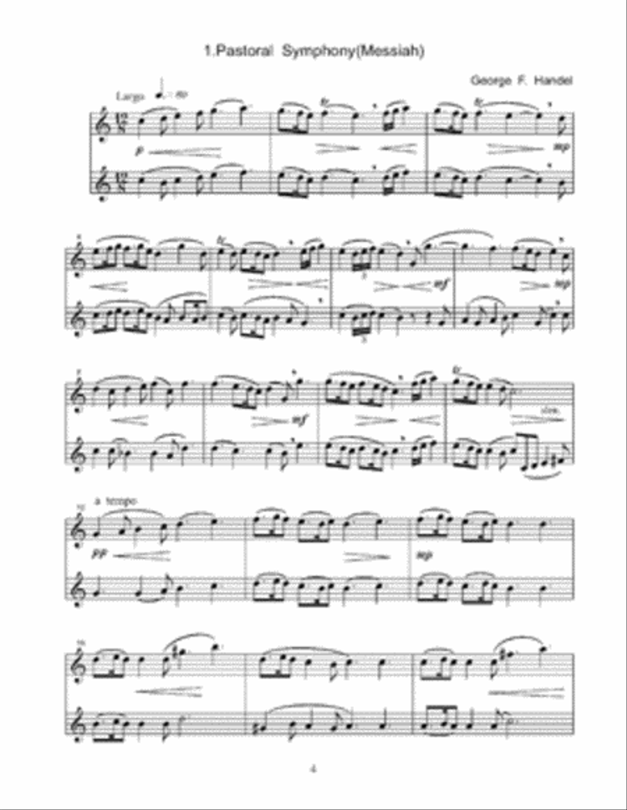 20 Clarinet Duets From Baroque to the 20th Century Clarinet Duet scores gallery preview page 3