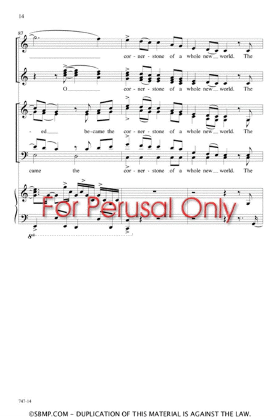 Cornerstone 4-Part scores gallery preview page 13