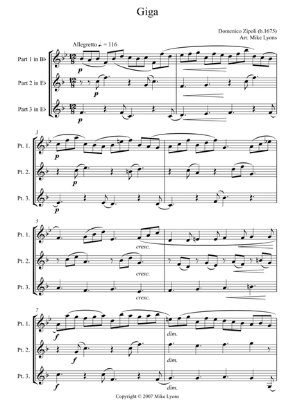 Brass Trio Giga (Zipoli) image number null