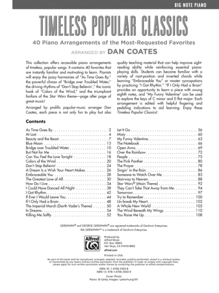 Top 40 Essential Piano Arrangements