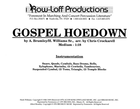 Gospel Hoedown w/Tutor Tracks