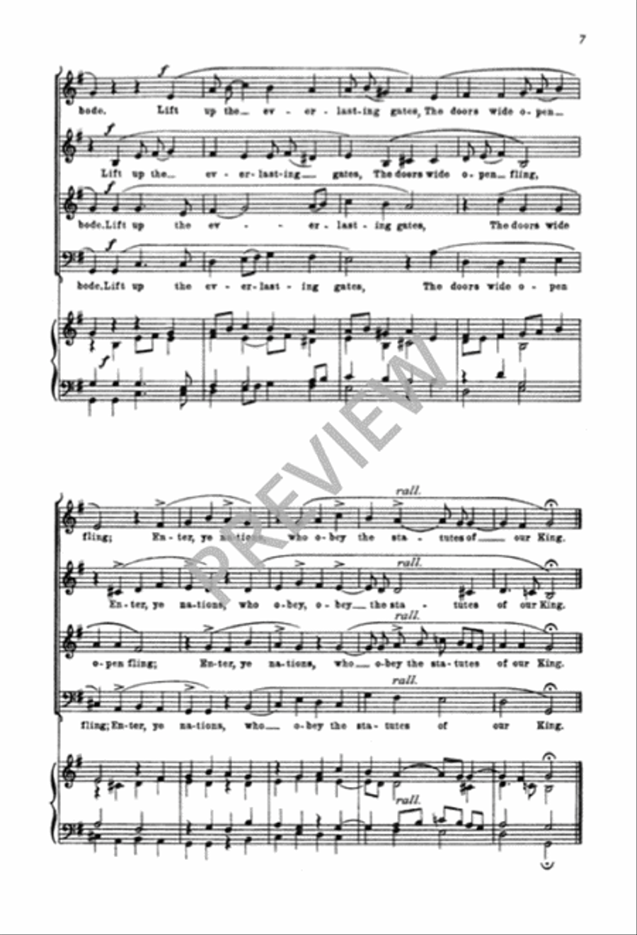 Four Motets 4-Part scores gallery preview page 8