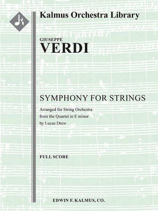 Symphony for Strings in E minor