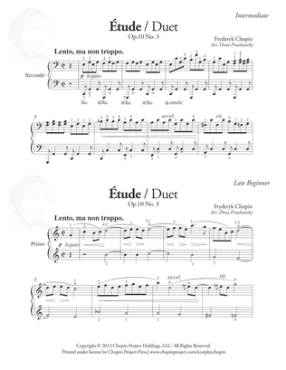 Duet: Etude Op. 10 No. 3