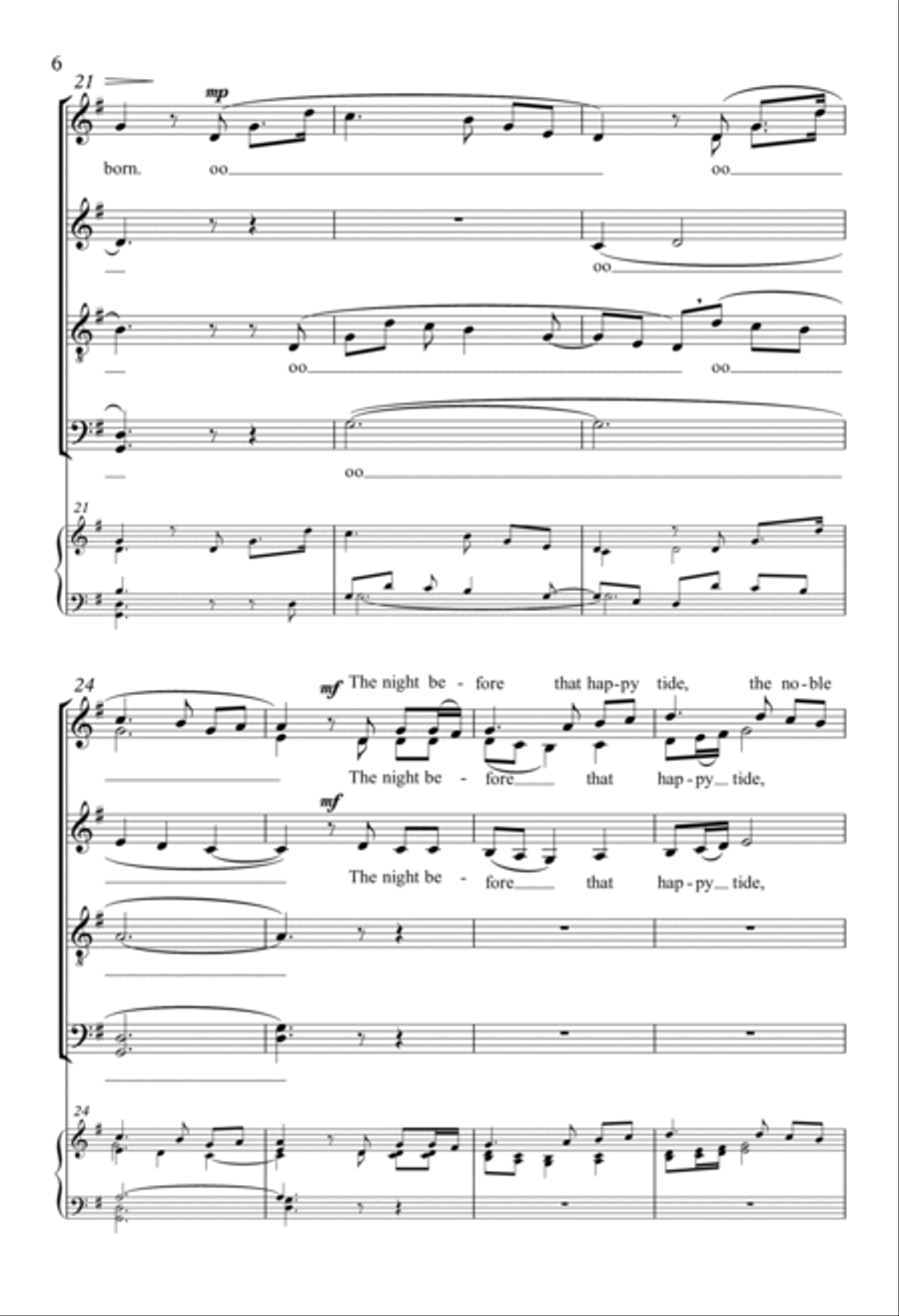 Wexford Carol Divisi scores gallery preview page 4
