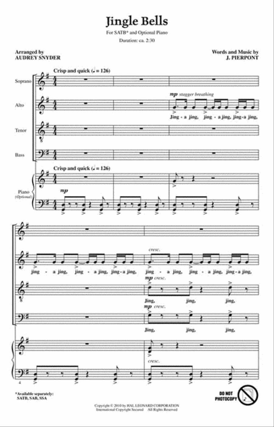 <br>Sheet music extract