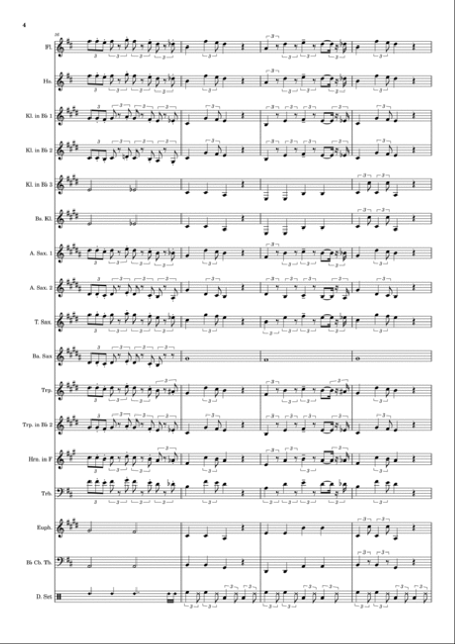 Stamp On The Ground Concert Band scores gallery preview page 4