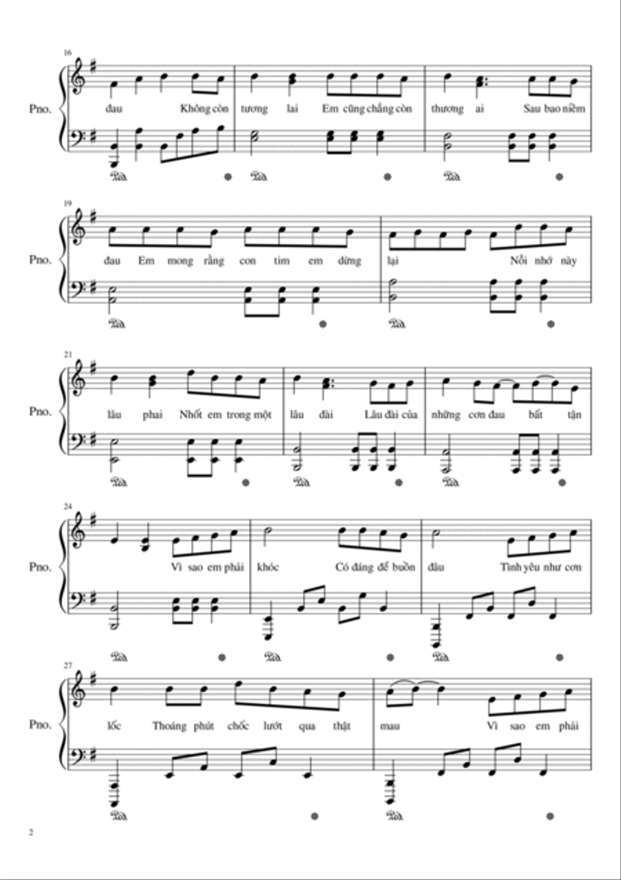 Lou Shang Lou Shang Piano Solo scores gallery preview page 2