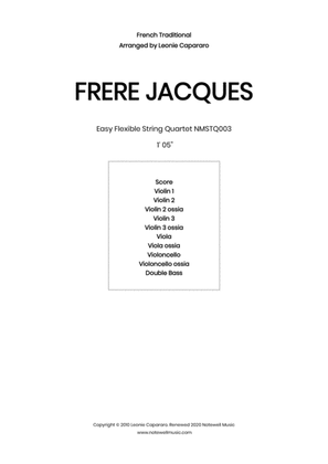 Book cover for Frere Jacques (Flexible string quartet/ensemble)