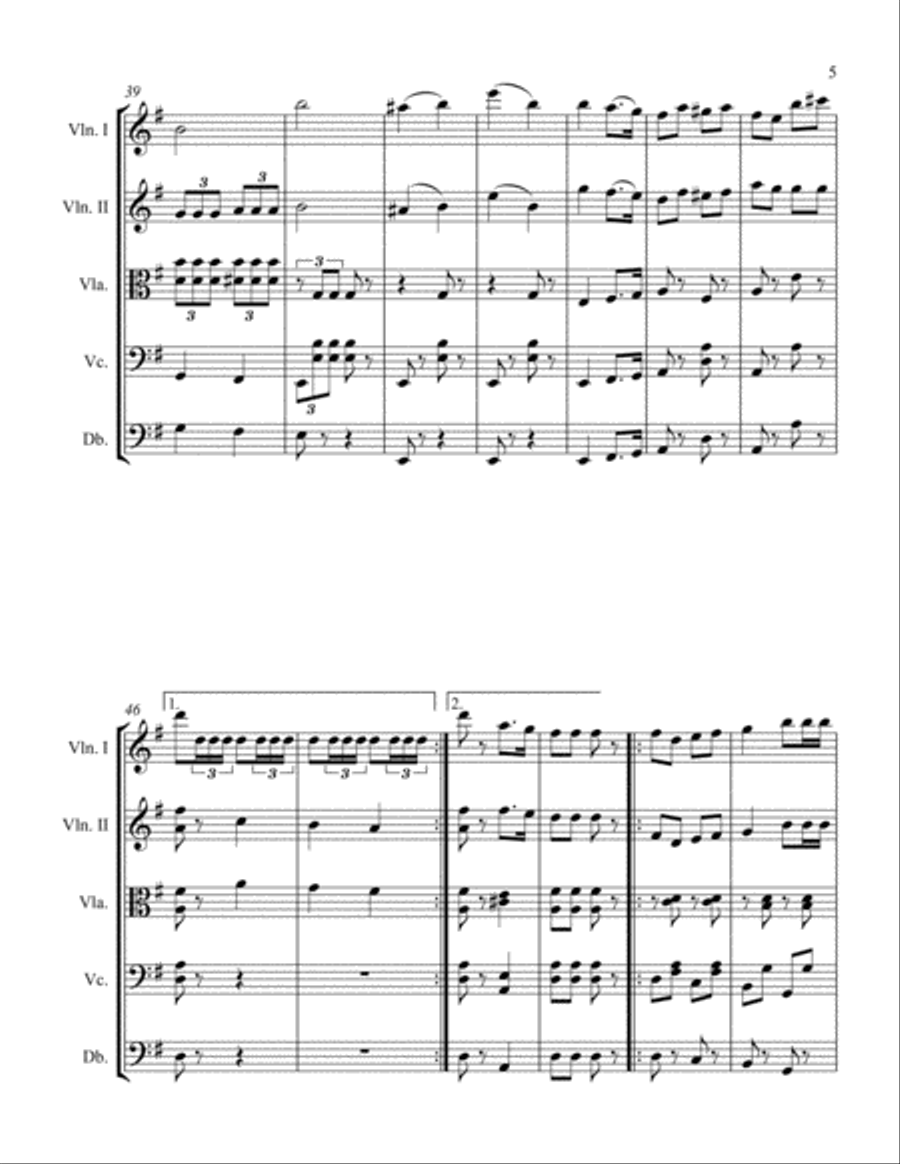 Look Out Quick-Step String Orchestra scores gallery preview page 5