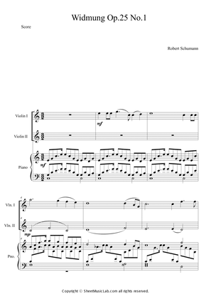 Book cover for Widmung, Op.25 no.1 in C