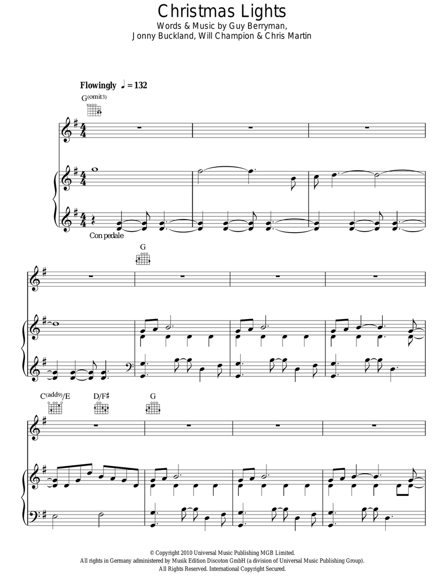 Christmas Lights Acoustic Guitar scores gallery preview page 1