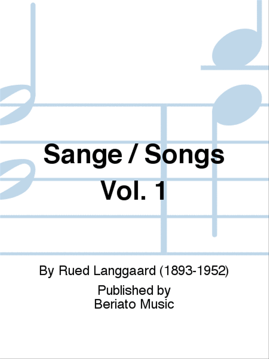 Sange / Songs Vol. 1 Voice Solo scores gallery preview page 1