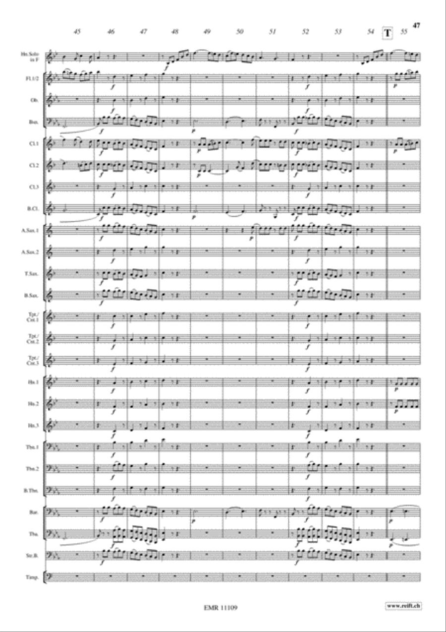 Horn Concerto No. 4 Concert Band scores gallery preview page 19
