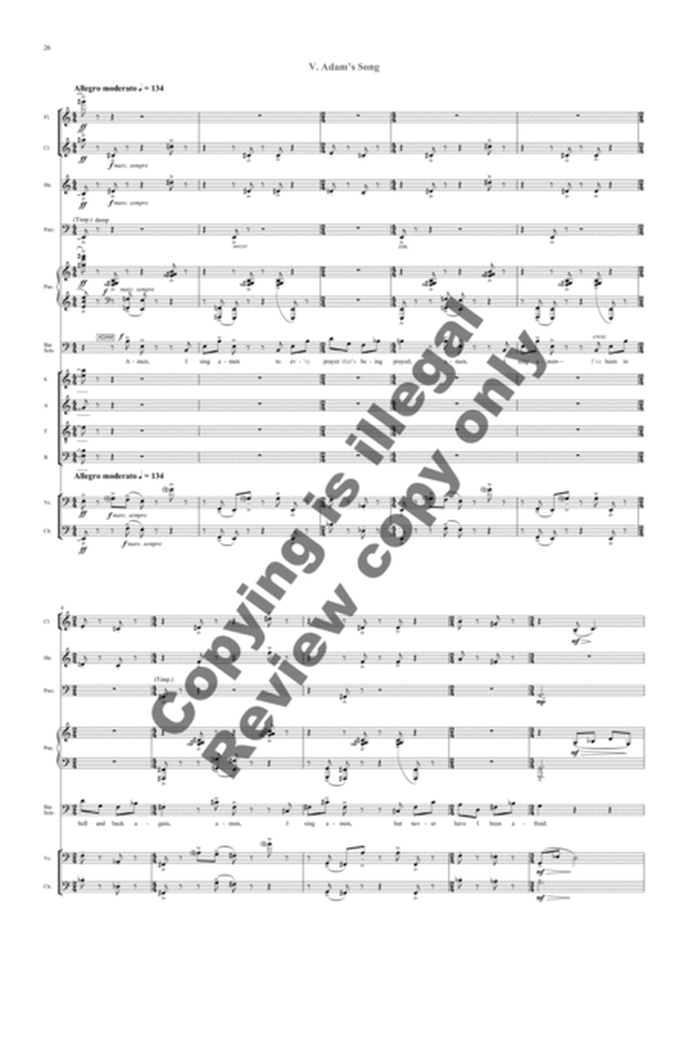 Beatitude Mass (Chamber Ensemble Score)