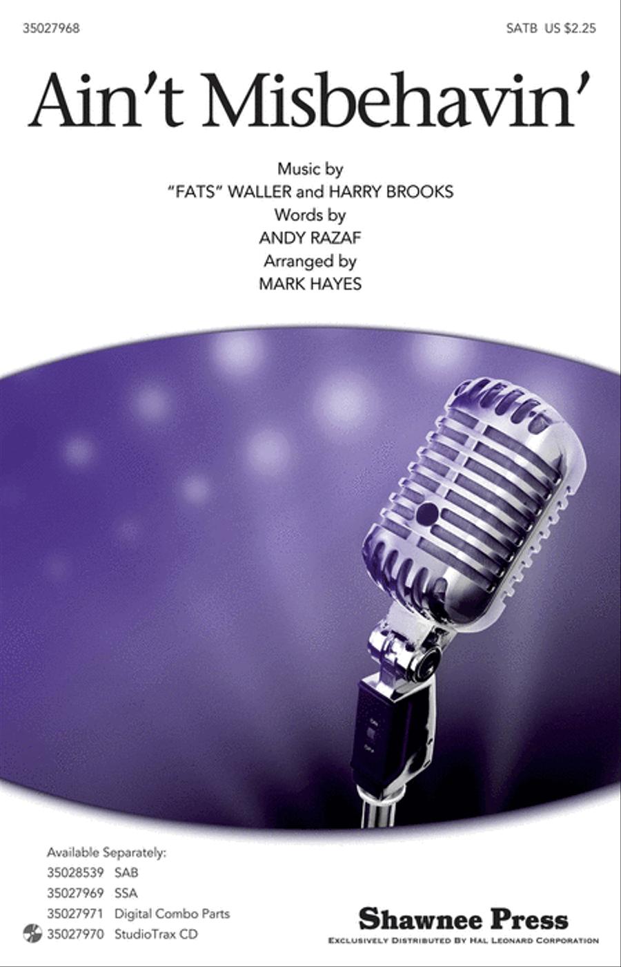 Ain't Misbehavin' 4-Part scores gallery preview page 1