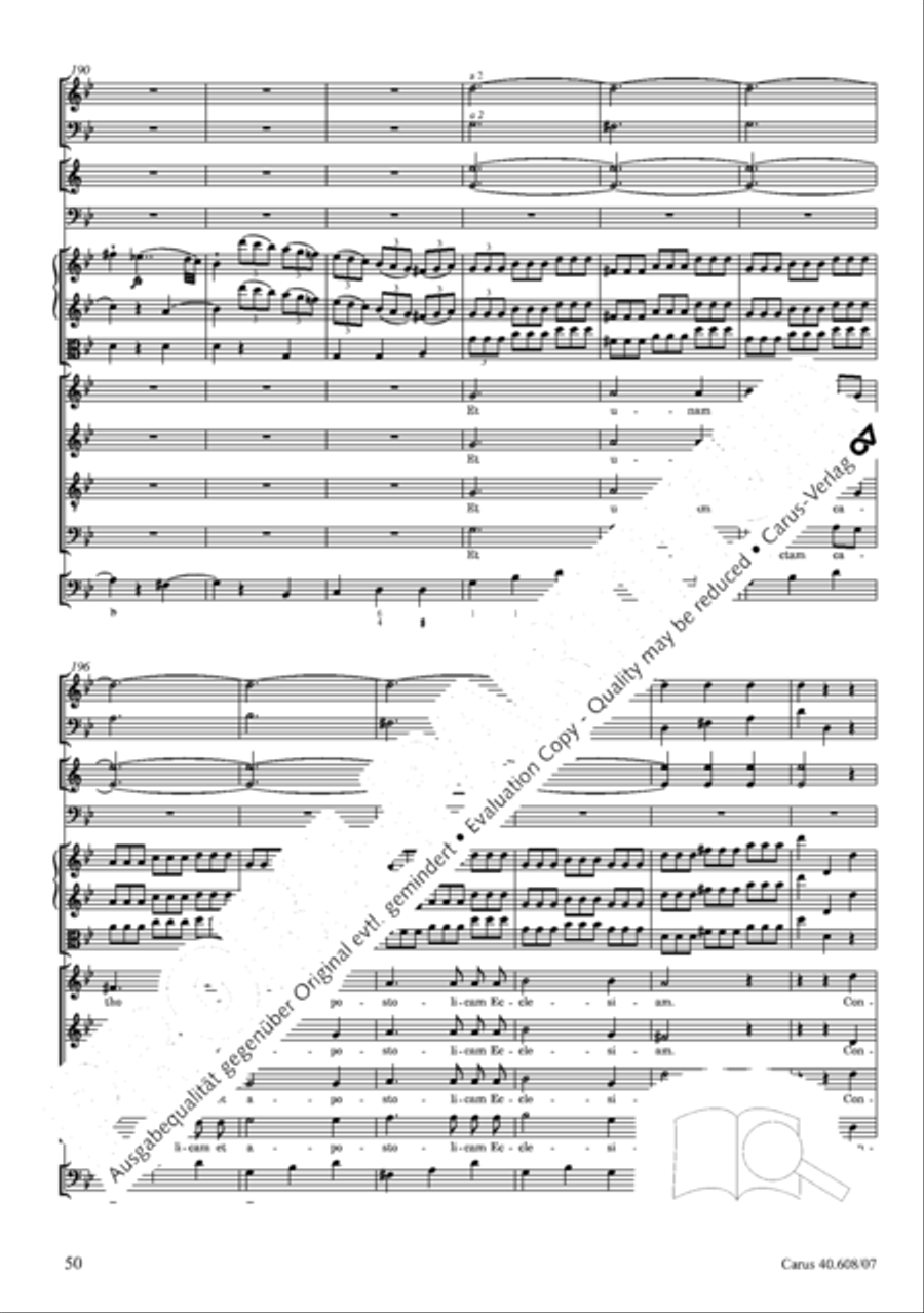 Missa Sancti Bernardi von Offida in B 4-Part scores gallery preview page 65