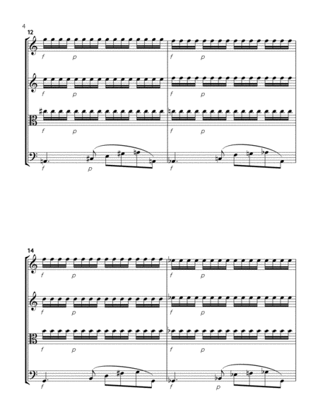 Mozart's Fantasia in C Minor K 495 String Quartet arrangement image number null