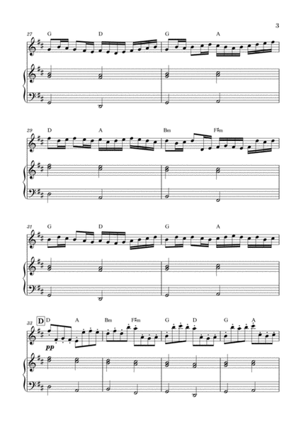 Canon in D for Violin and Piano (with Chords) image number null