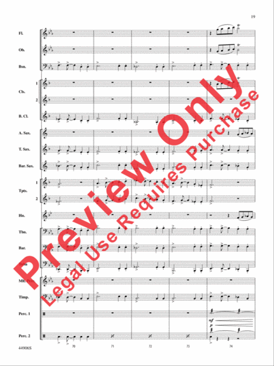 Pentagram Pentagram Concert Band scores gallery preview page 19