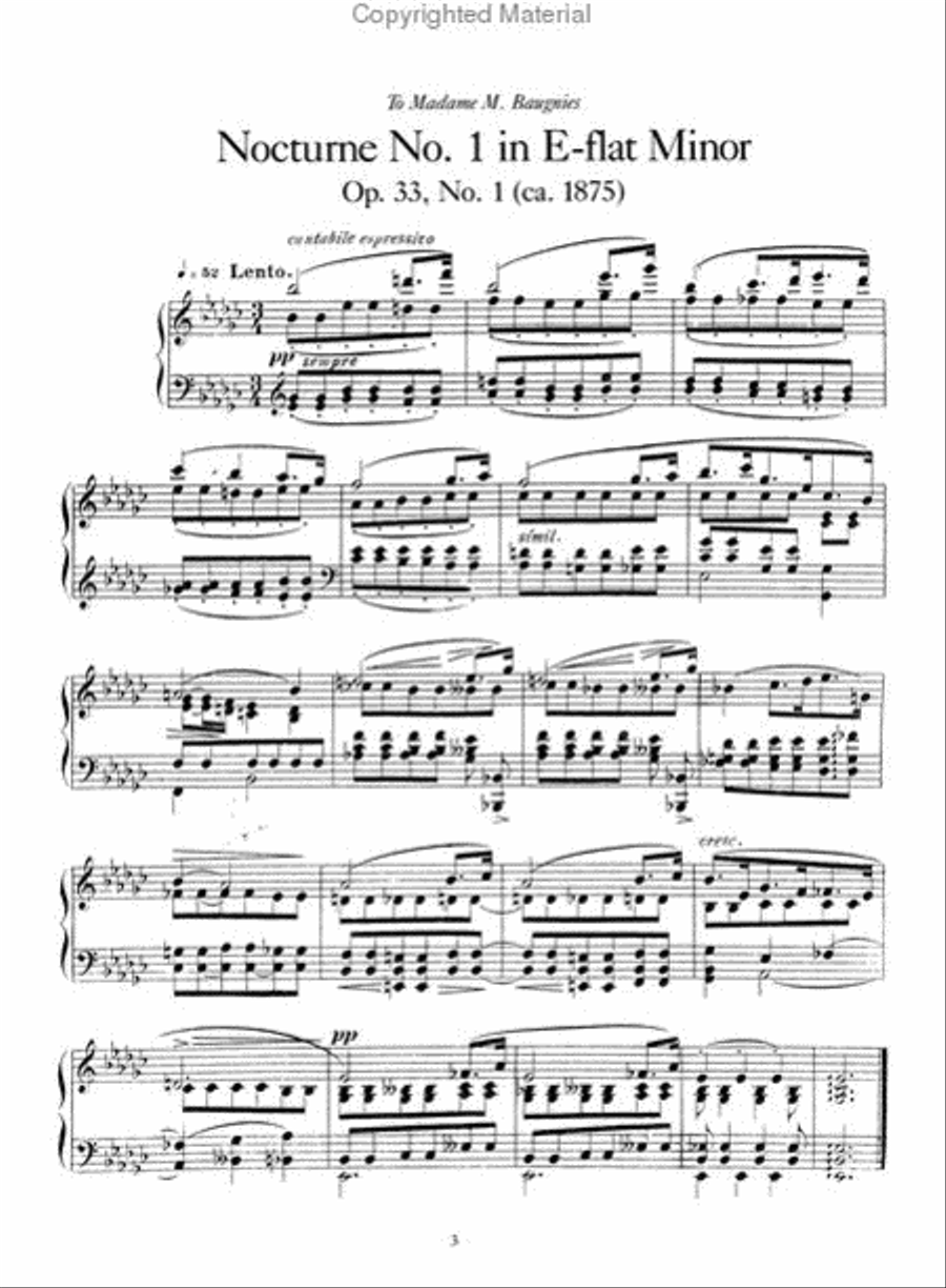 Nocturnes and Barcarolles for Solo Piano Piano Solo scores gallery preview page 2
