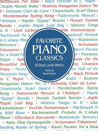 Book cover for Favourite Piano Classics