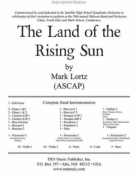 The Land of the Rising Sun