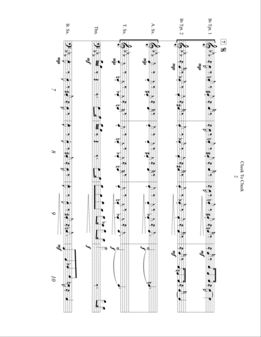 Cheek To Cheek Tenor Saxophone scores gallery preview page 2