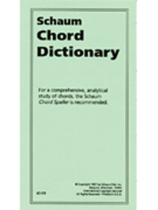 Book cover for Chord Dictionary