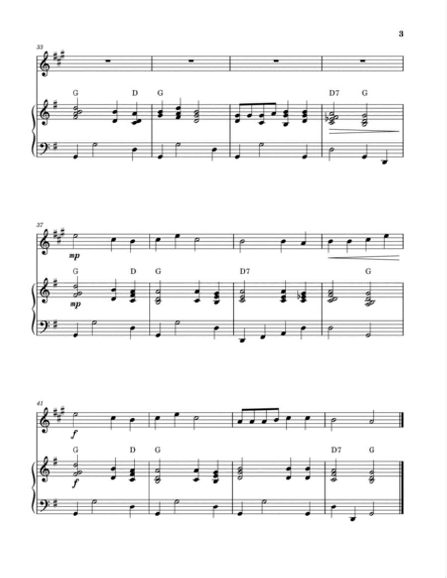 Nothing But The Blood (Clarinet Solo and Piano) B-Flat Clarinet scores gallery preview page 3