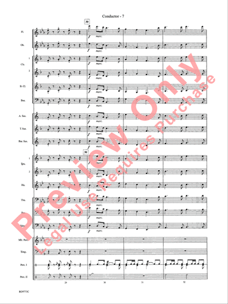 Eine Kleine Christmas Concert Band scores gallery preview page 9