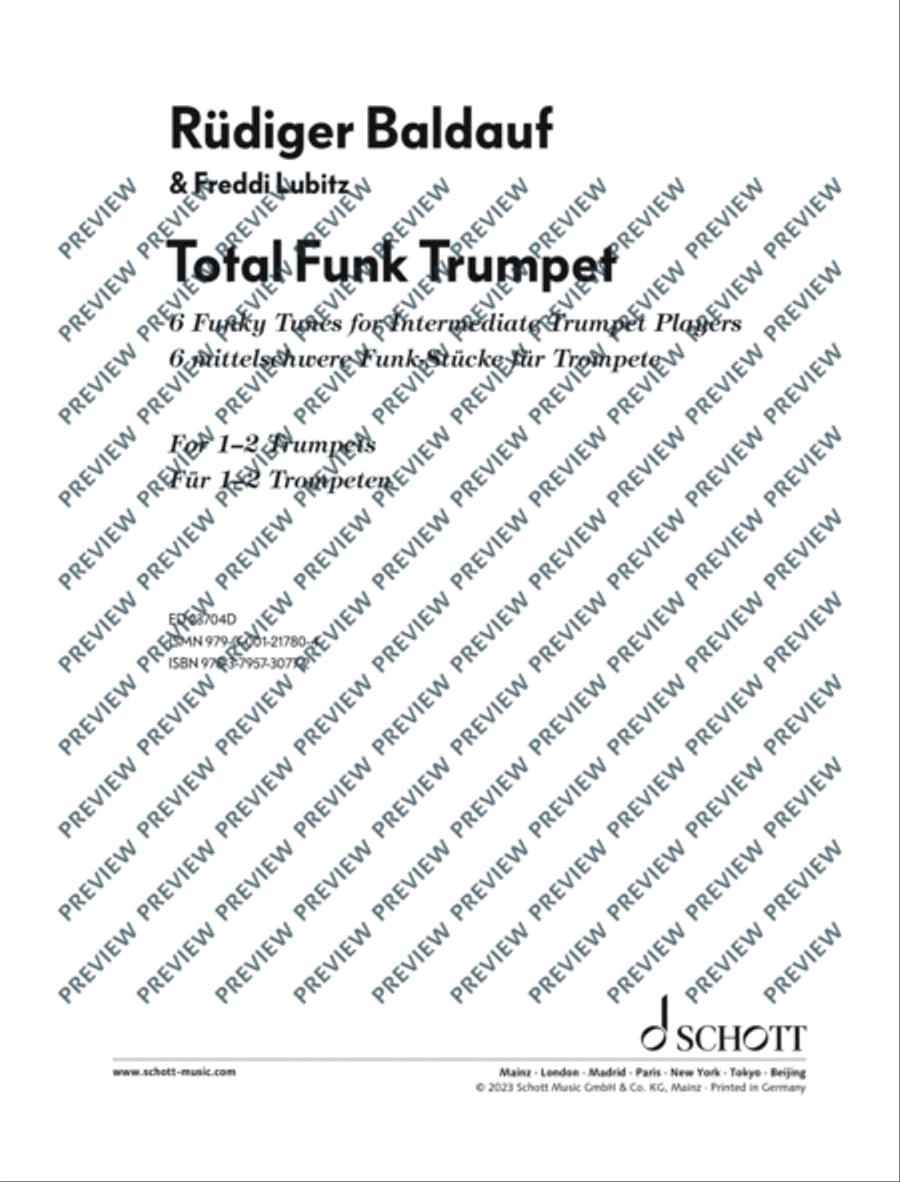 Total Funk Trumpet Trumpet Duet scores gallery preview page 2