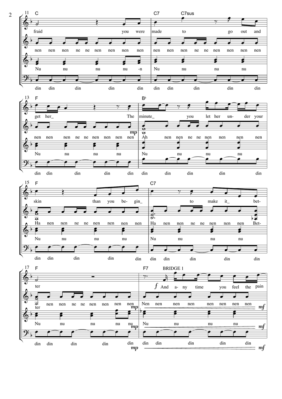 Hey Jude 4-Part scores gallery preview page 2