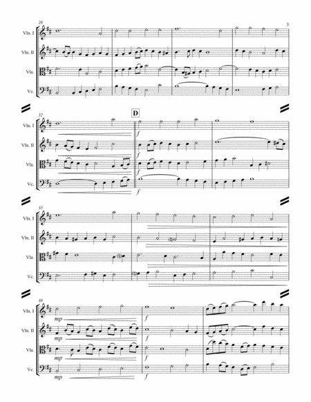 Williams - Rhosymedre (for String Quartet) image number null