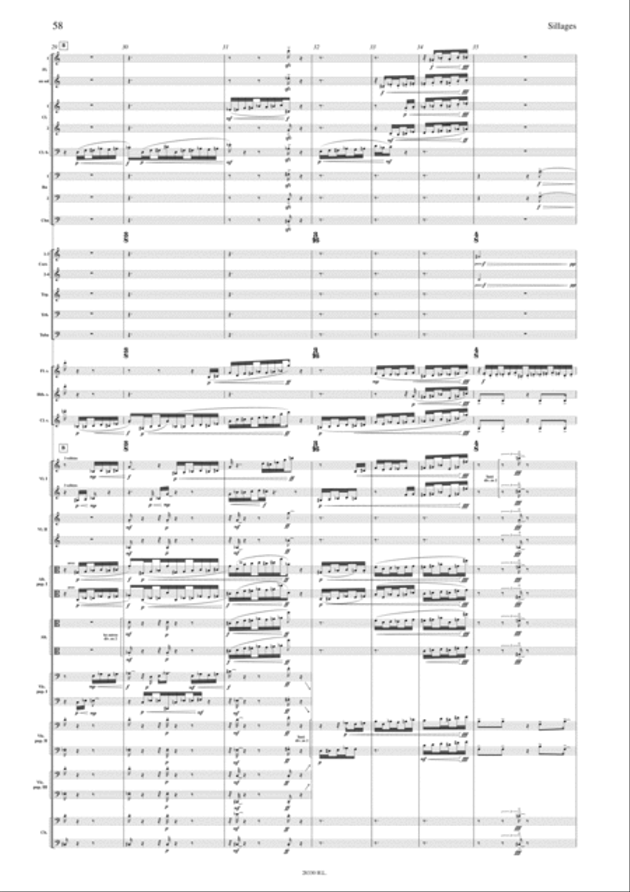 Sillages - Congruences II Orchestra scores gallery preview page 5