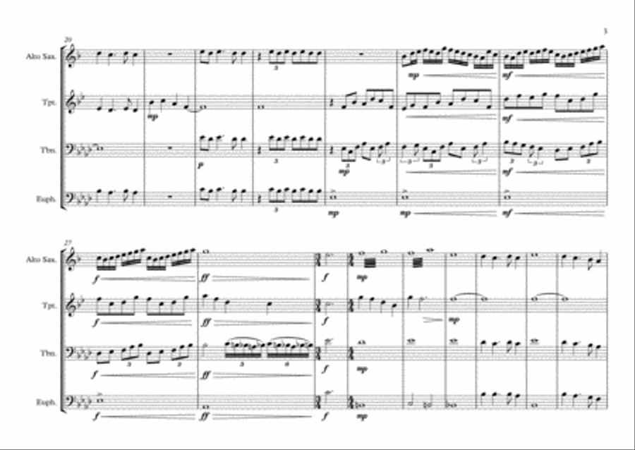 Diwedd y gaeaf, Dechrau'r Gwanwyn (The End of Winter, The Beginning Of Spring) Small Ensemble scores gallery preview page 3