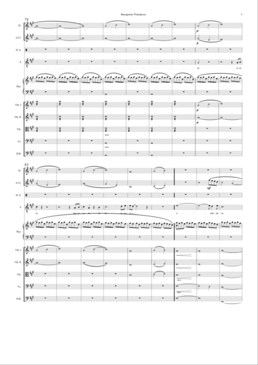 Buongiorno Principessa Large Ensemble scores gallery preview page 5