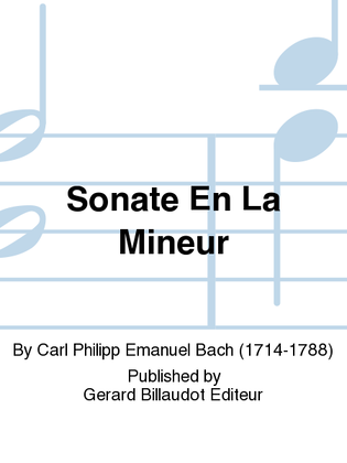 Book cover for Sonate En La Mineur