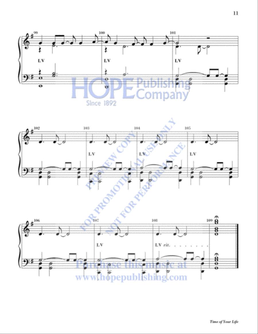 Time of Your Life (Good Riddance) 5-Octaves scores gallery preview page 12